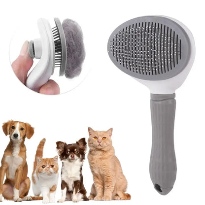Pet Dog Hair Brush Cat Comb Grooming And Care Cat Brush Stainless Steel Comb For Long Hair Dogs Cleaning Pets Dogs Accessories